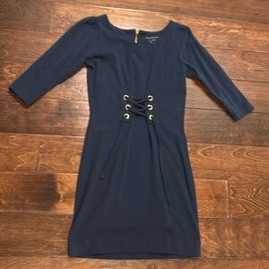 French Connection Corset Front Cotton Dress